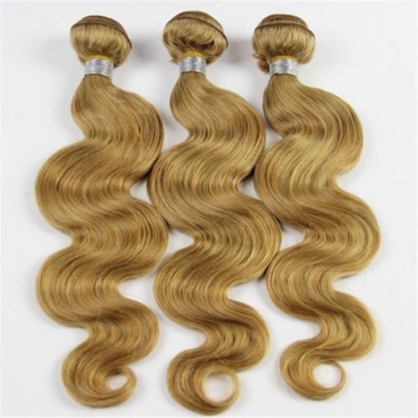 Blonde Peruvian 7A Virgin Human Hair Extension Body Wave Hair Weave Weft 2 PCS #5 image