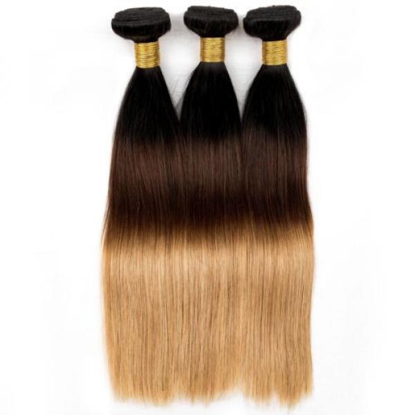3 Bundles 300g Unprocessed Virgin Hair Peruvian Straight Human Hair Extensions #5 image