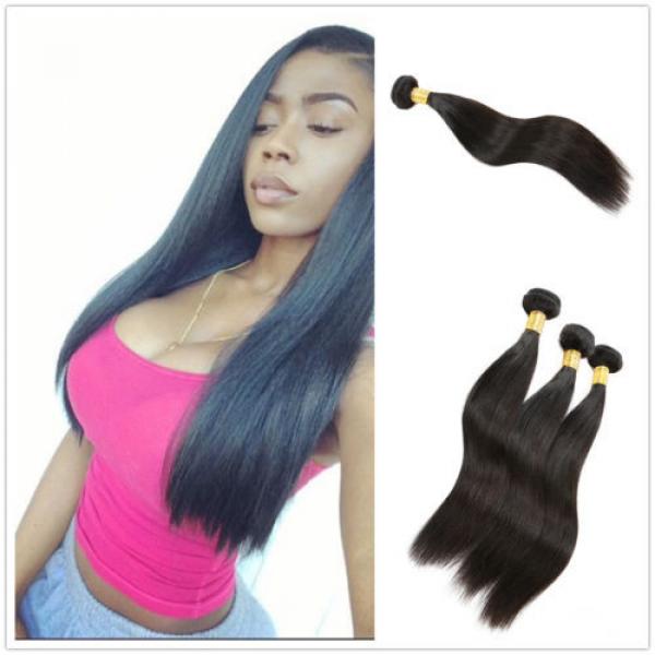 7A Unprocessed Peruvian Virgin Hair Long Staight Weft Remy Hair Extension 26inch #1 image