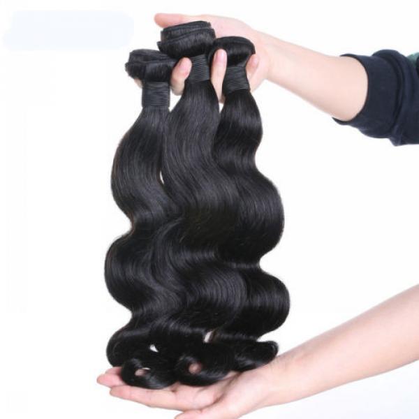 Mixed Length 3Bundles Peruvian Body Wave Virgin Hair Wet and Wavy Hair No Tangle #1 image
