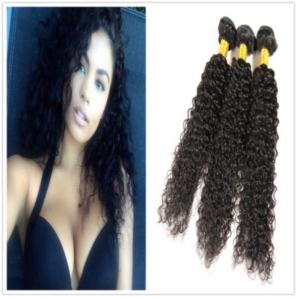 7A Peruvian Virgin Human Hair Wefts Kinky Curly Hair Extensions 300G 18&#034;+20&#034;+22&#034; #1 image