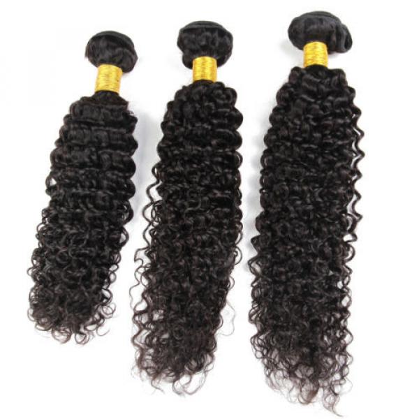 7A Peruvian Virgin Human Hair Wefts Kinky Curly Hair Extensions 300G 18&#034;+20&#034;+22&#034; #2 image