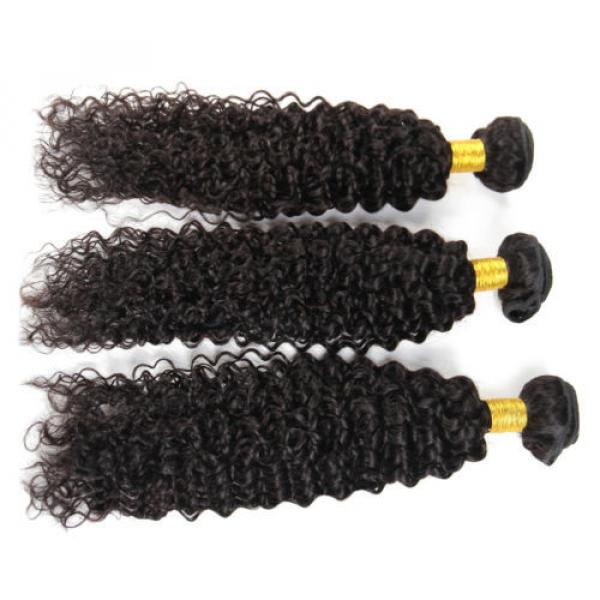 7A Peruvian Virgin Human Hair Wefts Kinky Curly Hair Extensions 300G 18&#034;+20&#034;+22&#034; #4 image