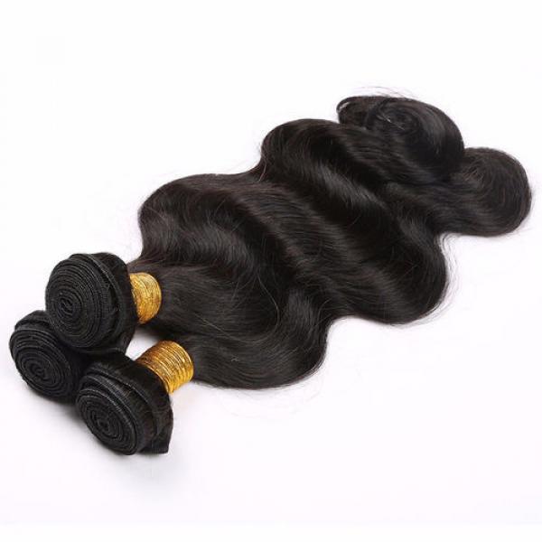 360 Lace Frontal with Bundle Body Wave Peruvian Virgin Hair with Lace Frontal 8A #3 image