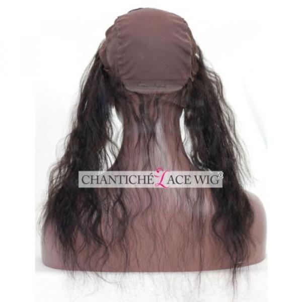 7A Virgin 360 Lace Band Frontal Wave Peruvian Remy Human Hair Lace Front Closure #3 image