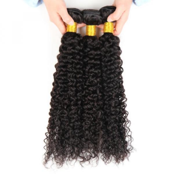 7A Peruvian Virgin Human Hair Wefts Kinky Curly Hair Extensions 300G 22&#034;+24&#034;+26&#034; #2 image