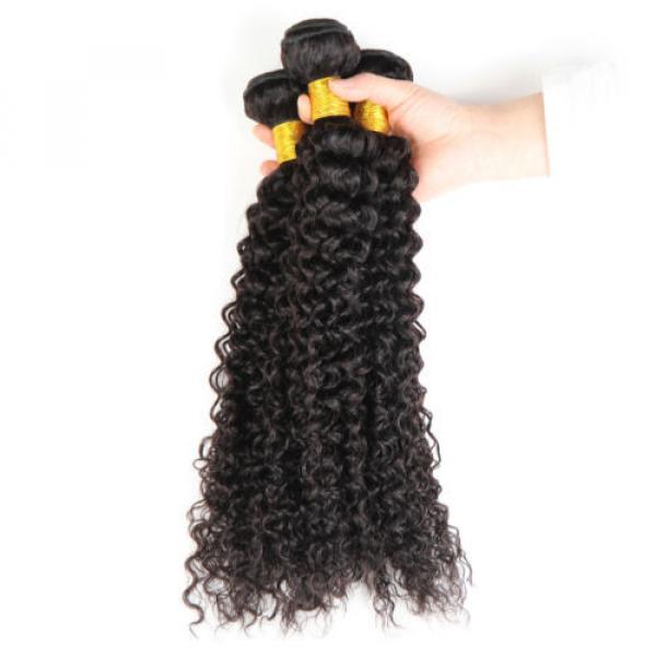 7A Peruvian Virgin Human Hair Wefts Kinky Curly Hair Extensions 300G 22&#034;+24&#034;+26&#034; #3 image