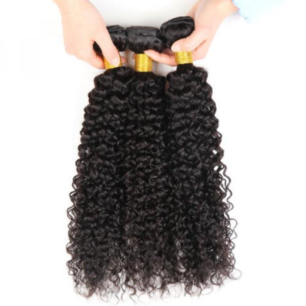 7A Peruvian Virgin Human Hair Wefts Kinky Curly Hair Extensions 300G 22&#034;+24&#034;+26&#034; #4 image