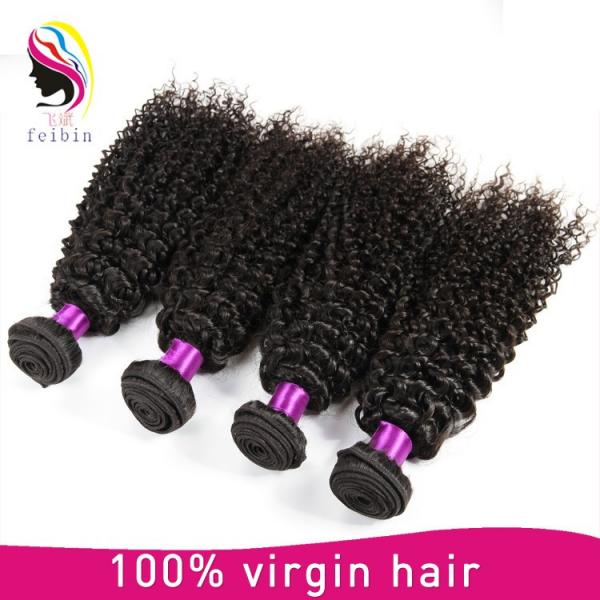 100% virgin remy hair extensions brazilian kinky curl hair #5 image