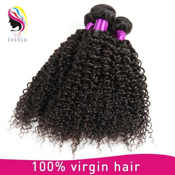 wholesale malaysia hair kinky curly grade 6A hair extension #2 image