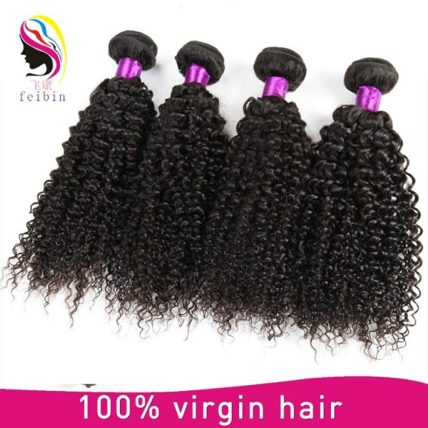 wholesale malaysia hair kinky curly grade 6A hair extension #3 image