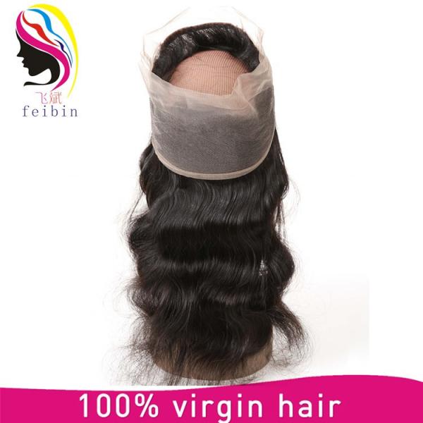 2017 new products 360 full lace closure indian body wave 360 full lace closure #5 image