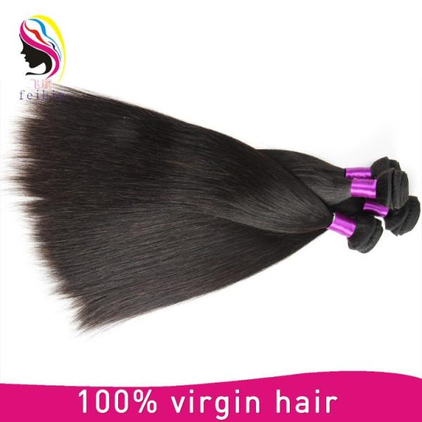 indian virgin hair grade 7a human hair 100% thick bottom straight indian hair #2 image