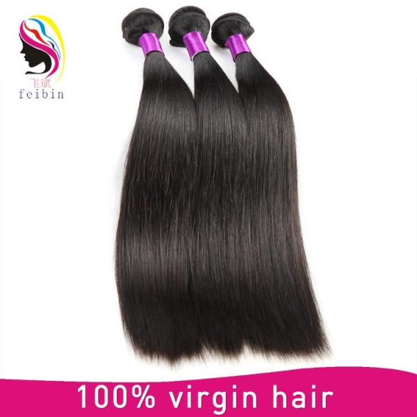 indian virgin hair grade 7a human hair 100% thick bottom straight indian hair #5 image