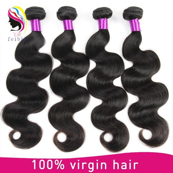 Top quality wholesale price body wave 100% indian human remy hair extensions #1 image