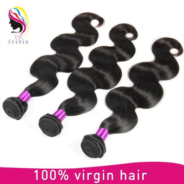 Top quality wholesale price body wave 100% indian human remy hair extensions #2 image