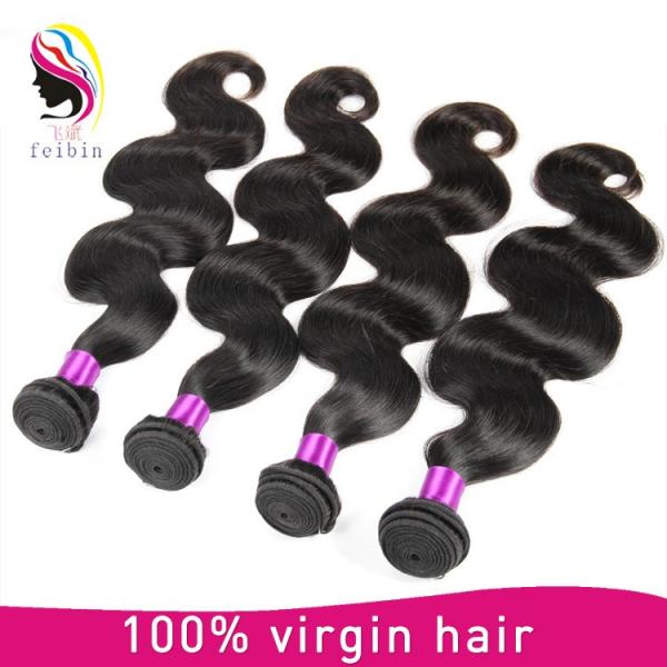 Top quality wholesale price body wave 100% indian human remy hair extensions #3 image