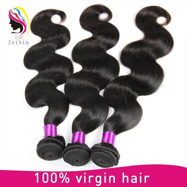 Top quality wholesale price body wave 100% indian human remy hair extensions #5 image