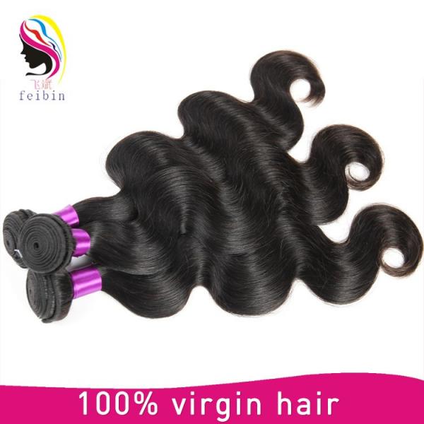 8A Body wave 100% human virgin hair weave for black women body wave virgin indian unprocessed remy hair #2 image