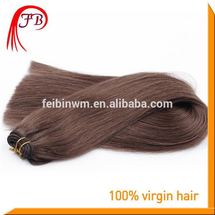 Top Quality 7A Human Virgin Color #2 Straight Hair Weft Real Virgin Peruvian Hair #4 image