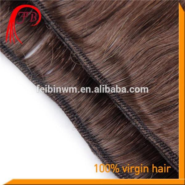 New Arrival 6A Human Virgin Straight Hair Weft Color #2 Italian Remy Hair #5 image