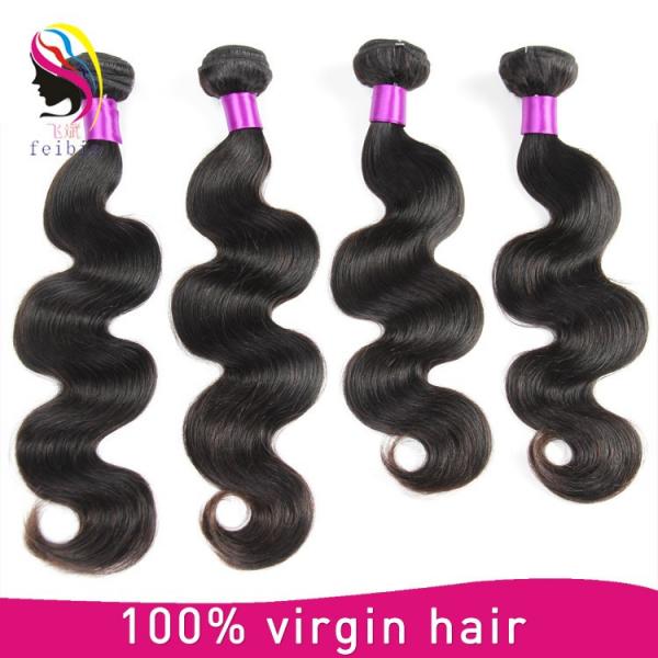 Aliexpress hot sale hair product,5a grade natural black hair european body wave hair extensions for woman #2 image