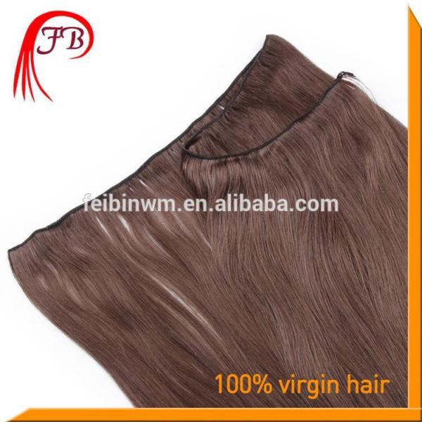 Natural 7A Human Remy Straight Hair Weft Color #2 Italian Wave Hair Weaving #3 image