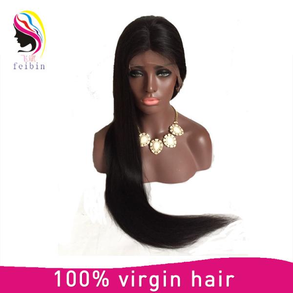 High quality Front lace human hair wigs for middle aged female #1 image