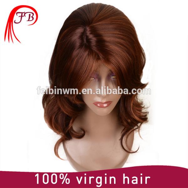 HQ5006 Woman Wig High Quality Unprocessed 7A body wave remy human hair wig #1 image