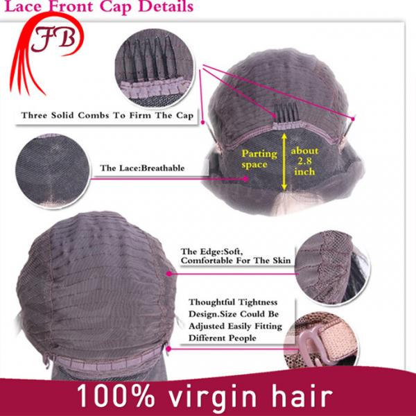 New Arrival Natural Black virgin hair Wigs Silk Base Full Lace Wig #5 image