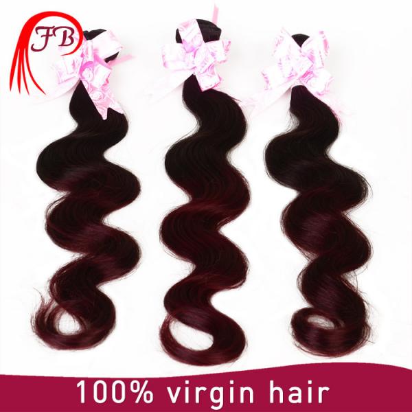 unprocessed ombre human remy hair body wave ombre hair extension #1 image
