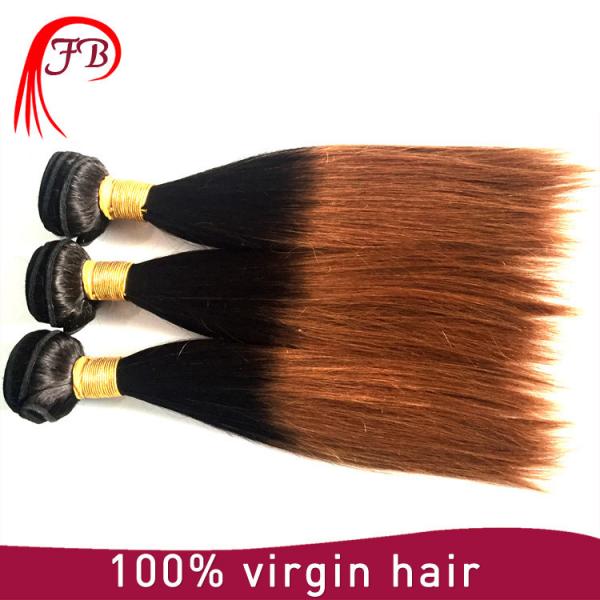hair extension 8&quot;-30&quot;inches 2017 New arrival human hair 1b 30 ombre color #4 image
