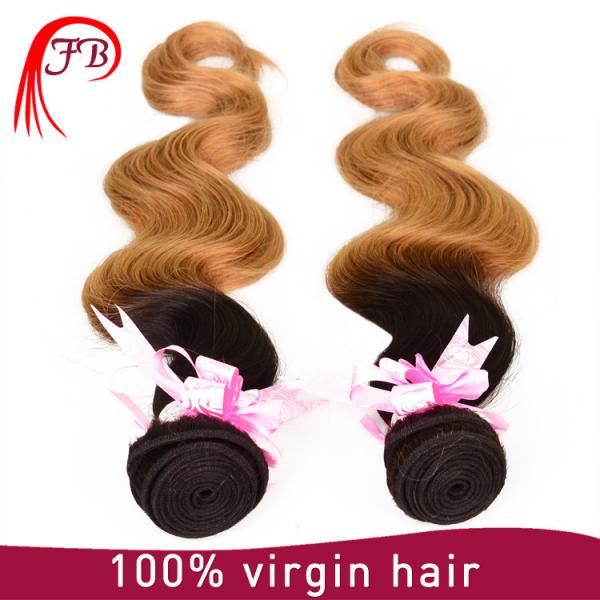 1B/27# Brazilian human hair body wave hair ombre 8-20 inch human hair weave extension #5 image