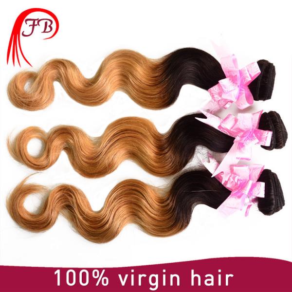 fashion 1B/27# body wave ombre hair extensions #3 image