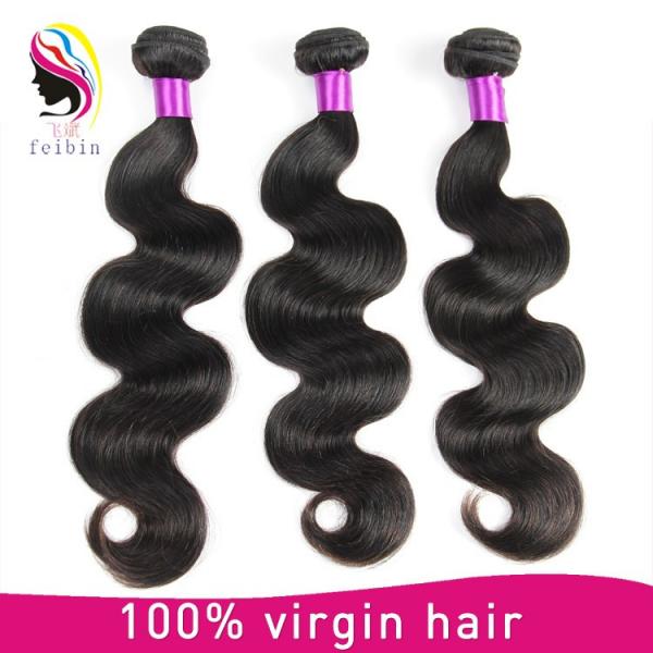 Wholesale Unprocessed Malaysian 7A body wave 100% Virgin brazilian hair Extension in stock #1 image
