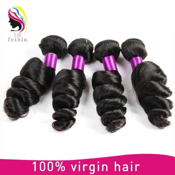 7a malaysian hair loose wave virgin machine wefts #2 image