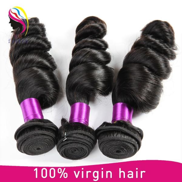 natural malaysia hair extensions loose wave wholesale 7A grade human hair extension #3 image