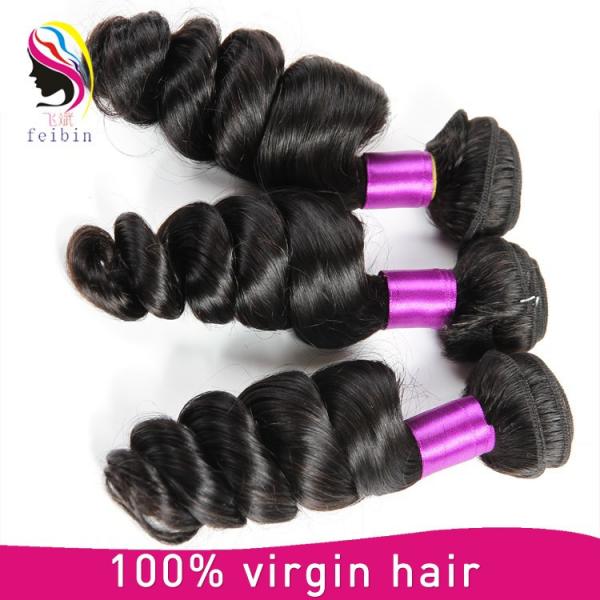 natural malaysia hair extensions loose wave wholesale 7A grade human hair extension #5 image
