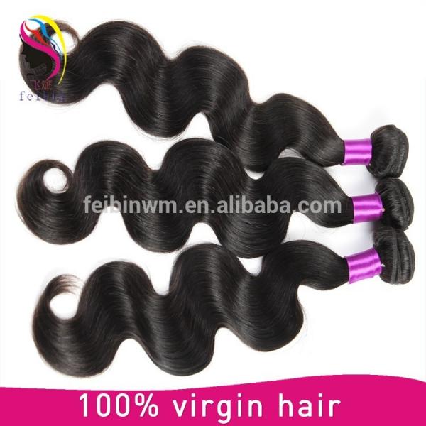 7A Grade Malaysian Virgin Hair Body Wave Cheap Human Hair weaving #2 image