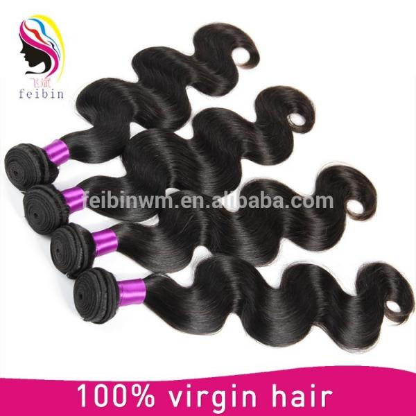 7A Grade Malaysian Virgin Hair Body Wave Cheap Human Hair weaving #3 image