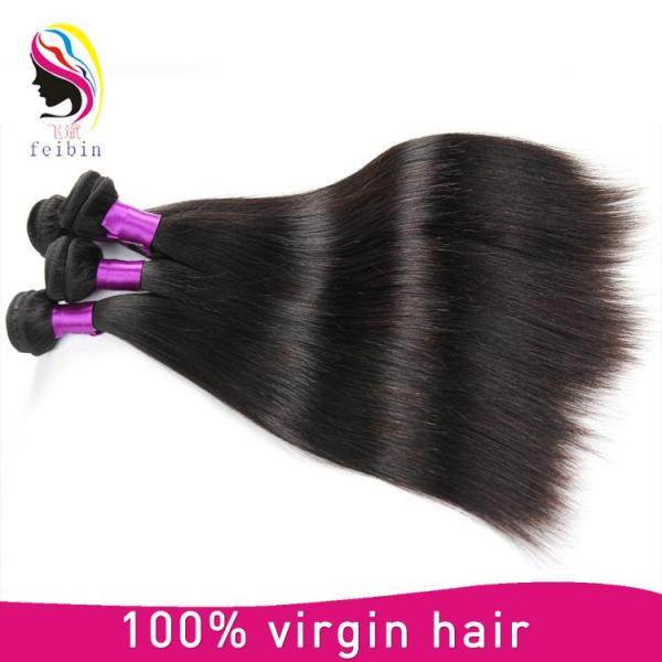100% brazilian straight virgin hair brazilian straight hair unprocessed virgin hair #4 image
