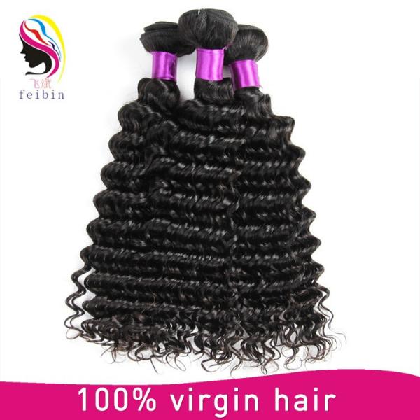 wholesale cheap price human hair extensions Peruvian deep wave Peruvian hair #2 image