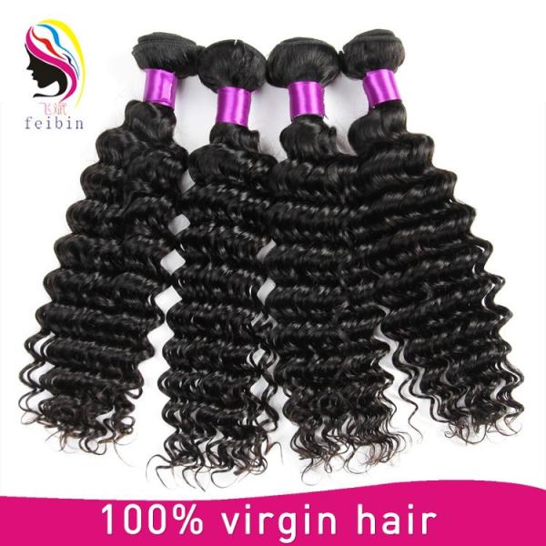 wholesale cheap price human hair extensions Peruvian deep wave Peruvian hair #5 image