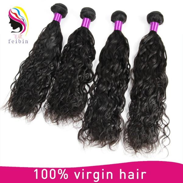 brazilian hair weft natural wave cheap and high quality extensions #4 image