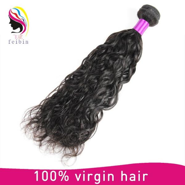 5A unprocessed remy human hair natural wave 100% natural hair extension #1 image